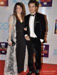 Ali Zafar with his wife Ayesha Fazli at Zee Cine Awards 2013