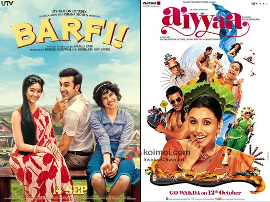 Barfi! and Aiyyaa Movie Poster