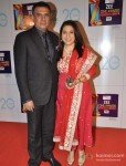 Boman Irani with wife Zenobia Irani at Zee Cine Awards 2013