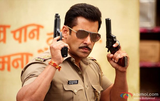 Salman Khan in a still from Dabangg 2 Movie