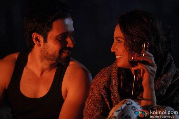 Emraan Hashmi and Huma Qureshi in a still from Ek Thi Daayan Movie