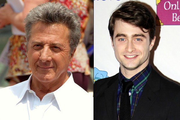 Dustin Hoffman and Daniel Radcliffe