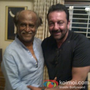 Sanjay Dutt with Rajinikanth