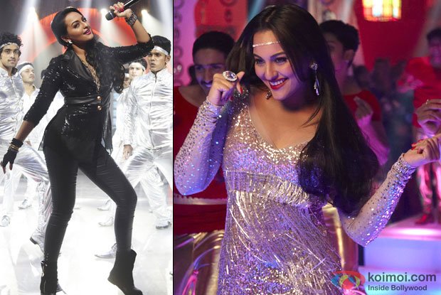 Sonakshi Sinha in a retro avatar for the song Thank god it's Friday in Himmatwala Movie Stills