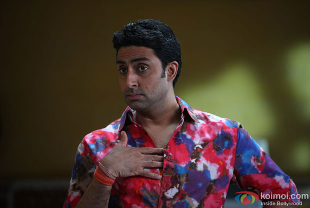 Abhishek Bachchan in a still from Bol Bachchan Movie