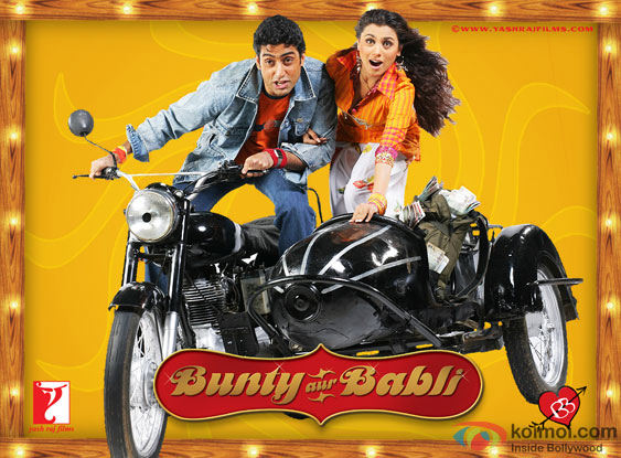 Abhishek Bachchan and Rani Mukerji from Bunty Aur Babli Movie