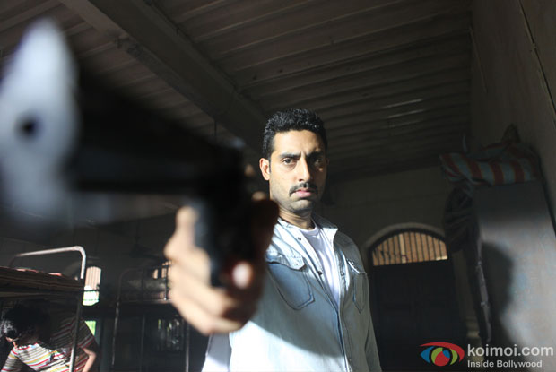 Abhishek Bachchan in a still from Dum Maaro Dum Movie