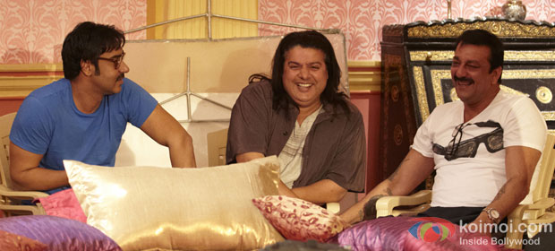 Ajay Devgn, Sajid Khan and Sanjay Dutt
