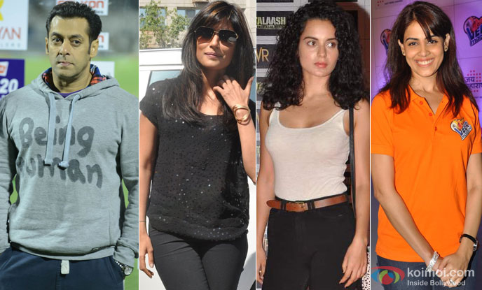 Salman Khan, Chitrangada Singh, Kangana Ranaut and Genelia D'Souza