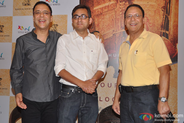Vidhu Vinod Chopra, Rahul Pandita and Vir Chopra Vidhu Vinod Chopra, Rahul Pandita and Vir Chopra