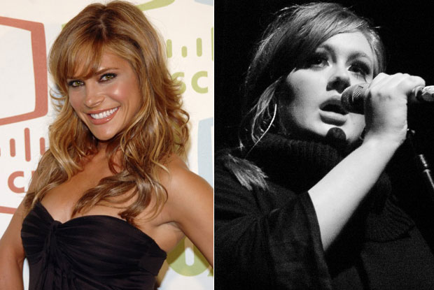Ayda Field and Adele