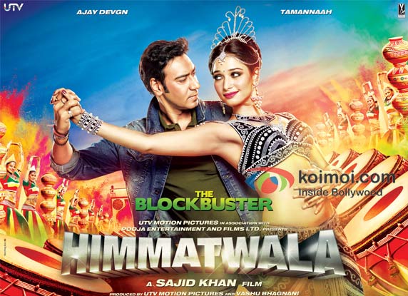 Ajay Devgan And Tamannaah in Himmatwala Movie Poster