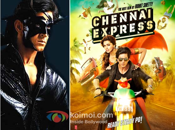 Krrish 3 and Chennai Express Movie Poster