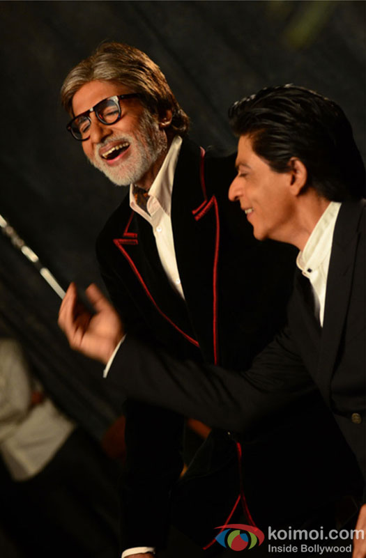 SRK, Big B during Filmfare's Photoshoot
