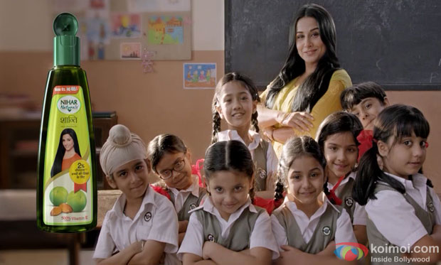 Vidya Balan in Nihar Naturals Ad Making