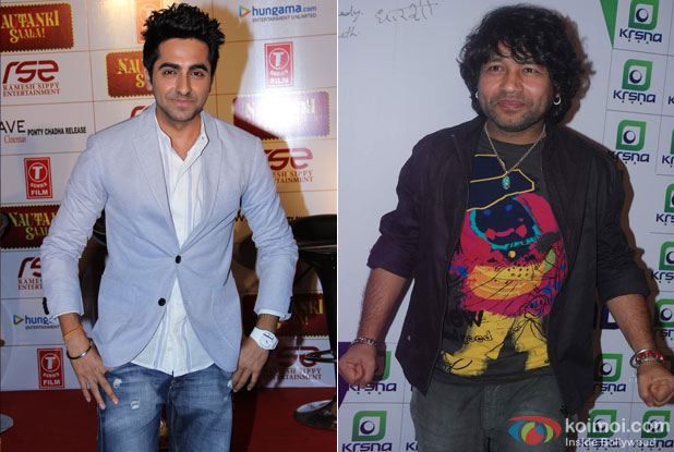 Ayushmann Khurrana and Kailash Kher
