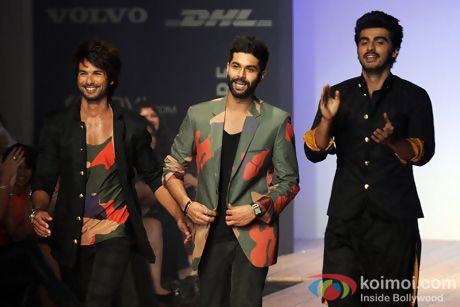 Shahid Kapoor, Kunal Rawal and Arjun Kapoor