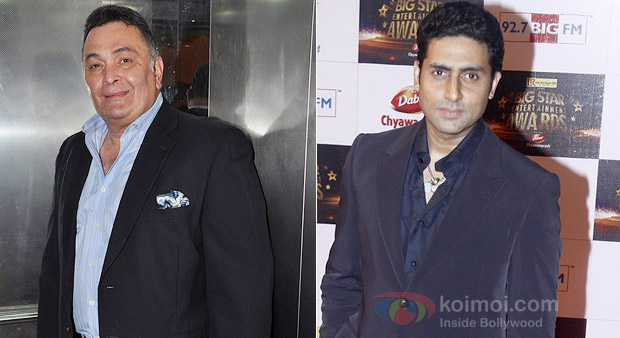 Rishi Kapoor and Abhishek Bachchan Rishi Kapoor and Abhishek Bachchan