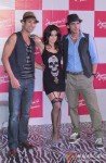Sahil Shroff, Ameesha Patel and Zayed Khan at Launch of Ameesha Patel Productions' Desi Magic
