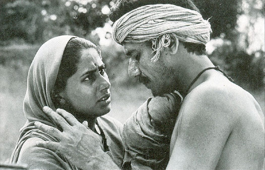 Smita Patil And om Puri Sadgati Movie Stills