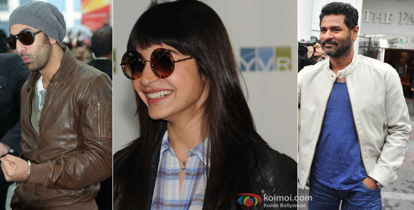 Ranbir Kapoor, Anushka Sharma and Prabhu Deva Ranbir Kapoor, Anushka Sharma and Prabhu Deva