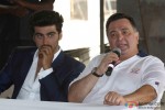 Arjun Kapoor and Rishi Kapoor during Aurangzeb's Press Meet at a Construction Site