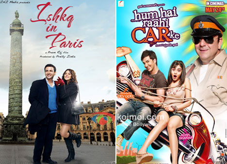 Ishkq In Paris And  Hum Hai Raahi CAR Ke Movie Poster