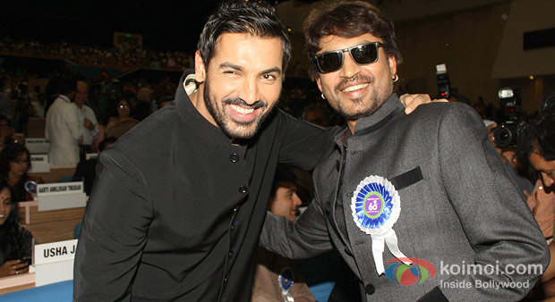 John Abraham And Irrfan Khan at the 60th National Film Awards 2012