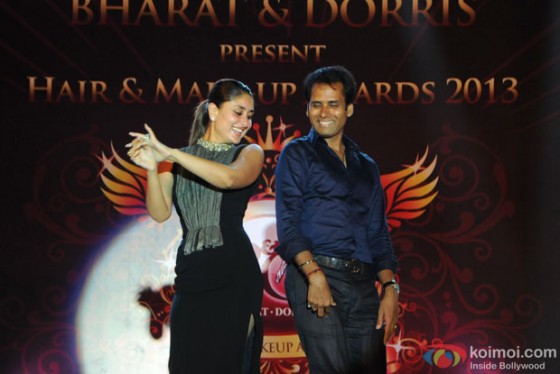 Kareena Kapoor perform on stage at Bharat-N-Dorris Hair & Make-up Awards 2013