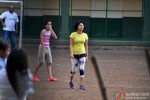 Kiran Rao snapped playing Football