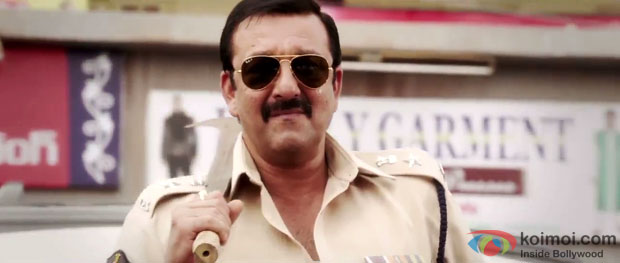 Sanjay Dutt in a still from Policegiri