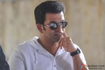 Prithviraj Sukumaran during Aurangzeb's Press Meet at a Construction Site