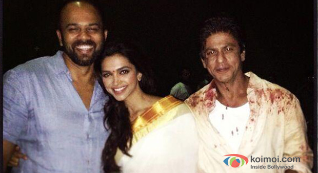 Rohit Shetty, Deepika Padukone And Shah Rukh Khan 