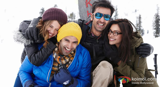 Kalki Koechlin, Ranbir Kapoor, Aditya Roy Kapur And Deepika Padukone In Yeh Jawaani Hai Deewani Movie Stills