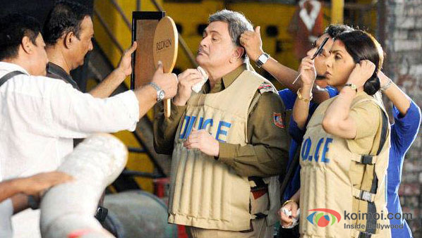 Rishi Kapoor And Neetu Kapoor on The Sets of Besharam
