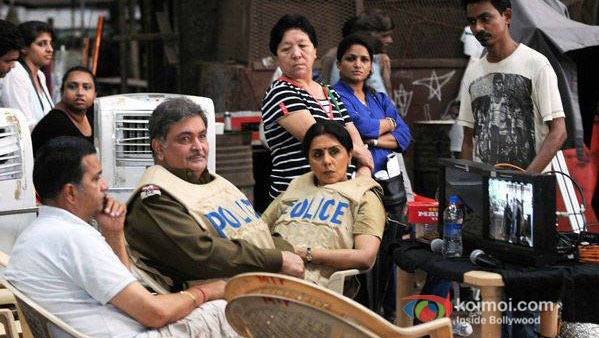 Rishi Kapoor And Neetu Singh on The Sets of Besharam