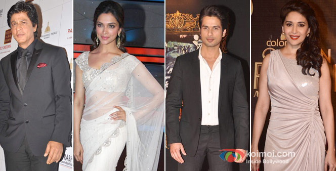 Shah Rukh Khan, Deepika Padukone, Shahid Kapoor And Madhuri Dixit