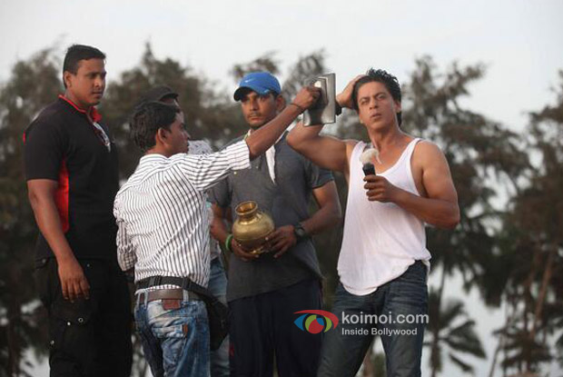 Shah Rukh Khan on The Sets Chennai Express