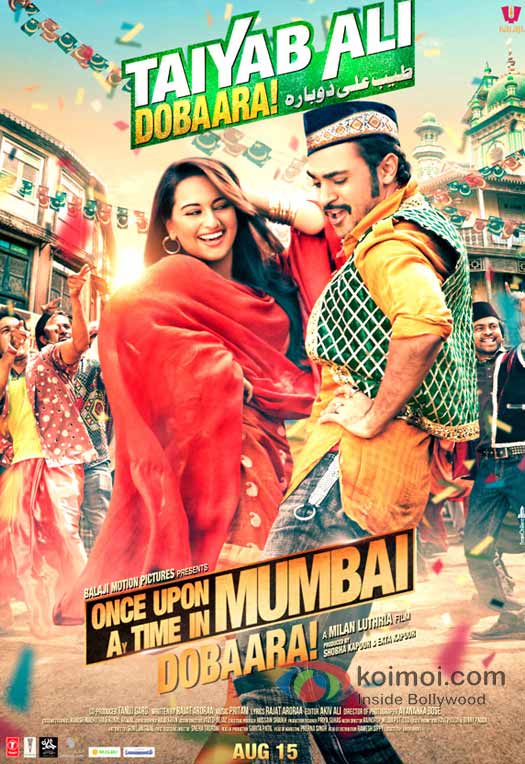 Sonakshi Sinha And Imran Khan In Once Upon A Time In Mumbaai Dobaara Movie Poster Sonakshi Sinha And Imran Khan In Once Upon A Time In Mumbaai Dobaara Movie Poster