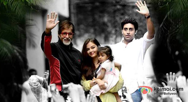 Amitabh Bachchan, Aishwarya Rai Bachchan, Aaradhya Bachchan And Abhishek Bachchan