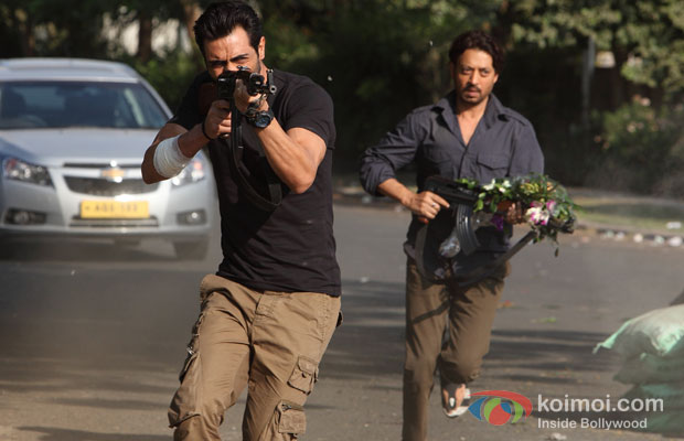 Arjun Rampal And Irrfan Khan in D Day Movie Stills