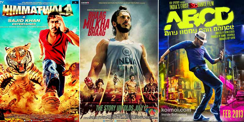 Himmatwala, Bhaag Milkha Bhaag And ABCD –Any Body Can Dance Movie Poster
