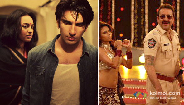 Ranveer Singh and Sonakshi Sinha in Lootera And Sanjay Dutt in Policegiri Movie Stills