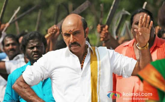 Sathyaraj in Chennai Express Movie Stills