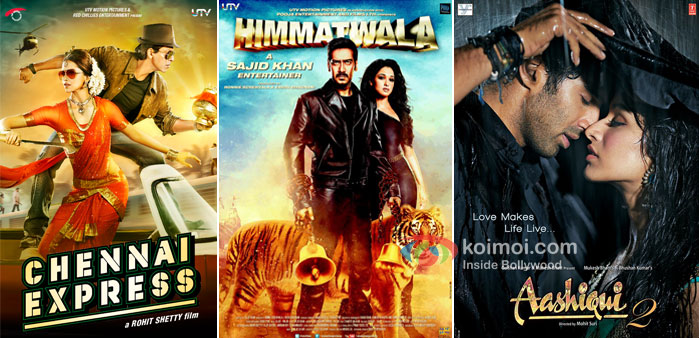 Chennai Express, Himmatwala And Aasiqui 2 Movie Poster
