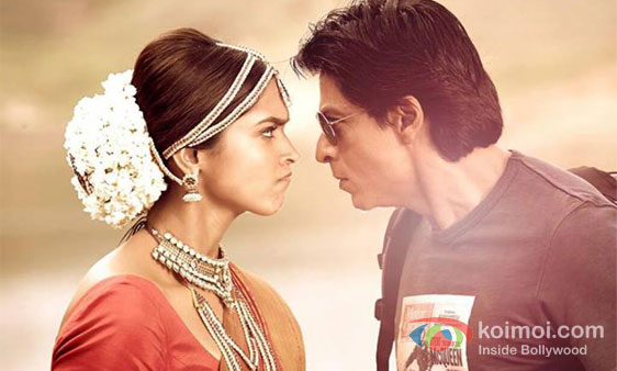 Deepika Padukone And Shah Rukh Khan in Chennai Express Movie Stills