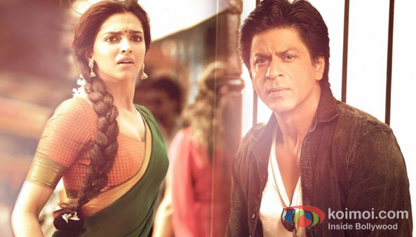 Deepika Padukone And Shah Rukh Khan in Chennai Express Movie Stills