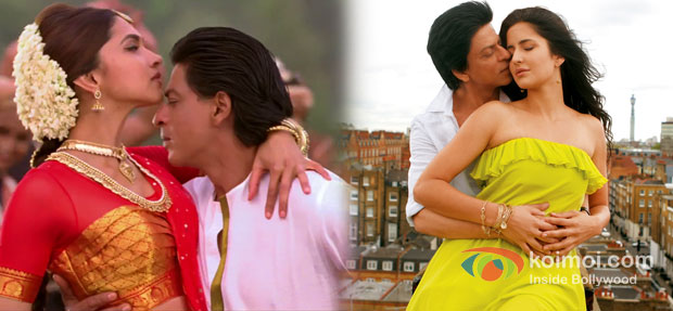 Deepika Padukone, Shah Rukh Khan And Katrina Kaif in Chennai Express And Jab Tak Hai Jaan Movie Stills