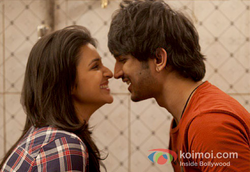 Parineeti Chopra And Sushant Singh Rajput in Shuddh Desi Romance Making Song Stills (Parineeti Chopra And Sushant Singh Rajput in Shuddh Desi Romance Movie Stills)