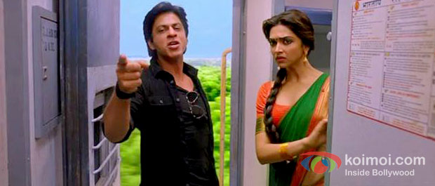 Shah Rukh Khan And Deepika Padukone in Chennai Express Movie Stills Shah Rukh Khan And Deepika Padukone in Chennai Express Movie Stills